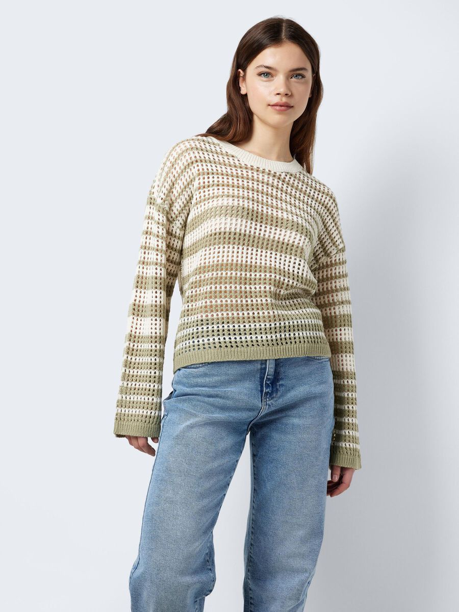 Noisy May STRIPED KNITTED PULLOVER, Tea, highres - 27028668_Tea_1103178_007.jpg