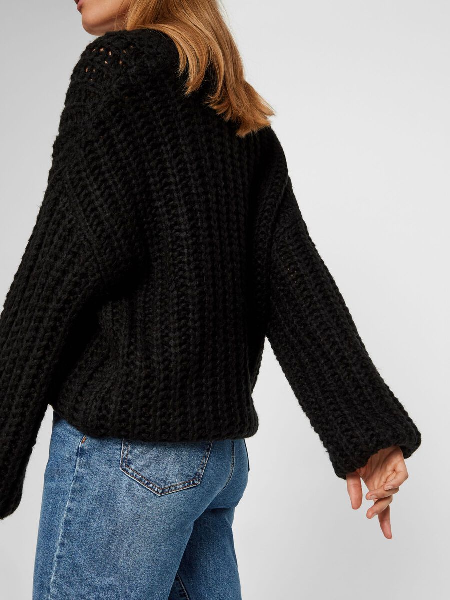 KNIT CARDIGAN | Black | NOISY MAY®