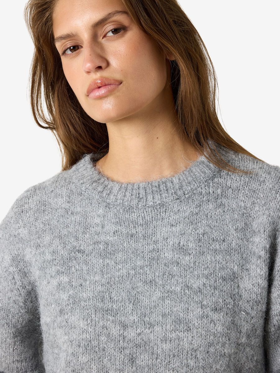 Carousel image - NMSUTTON STRICKTEIL, Light Grey Melange | 5