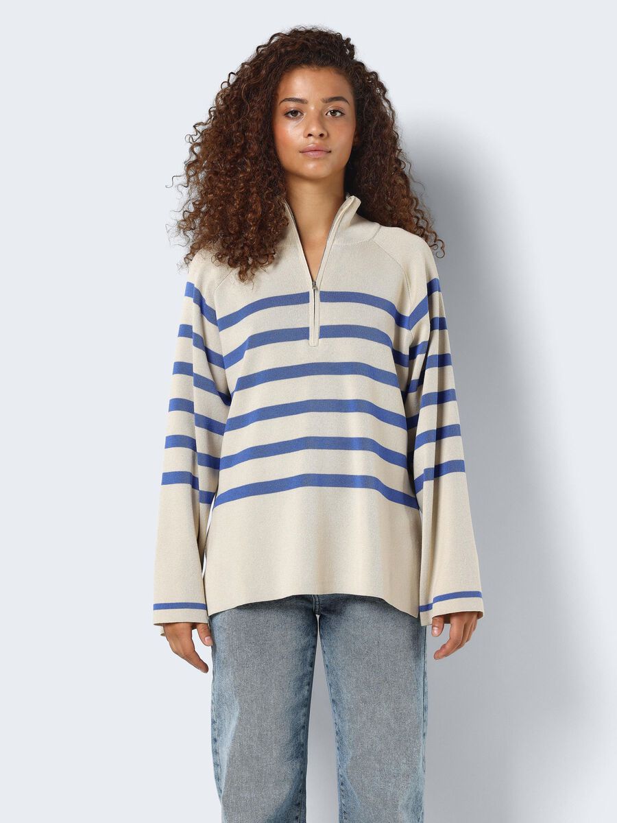 Noisy May STRIPED KNITTED PULLOVER, Oatmeal, highres - 27029088_Oatmeal_1103170_003.jpg