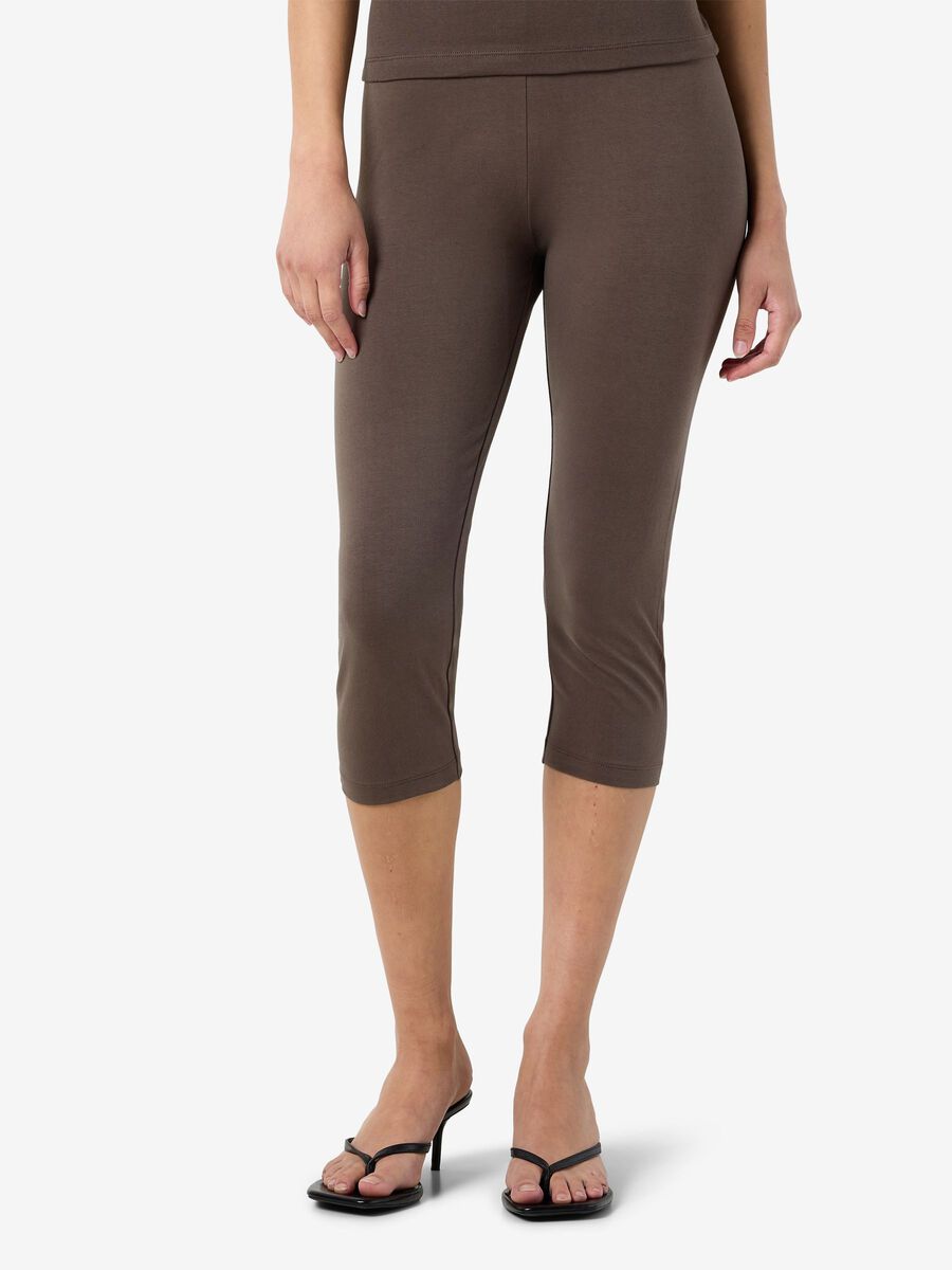 Product tile image - NMELLA CAPRI TROUSERS, Chocolate Brown | 27039820_ChocolateBrown