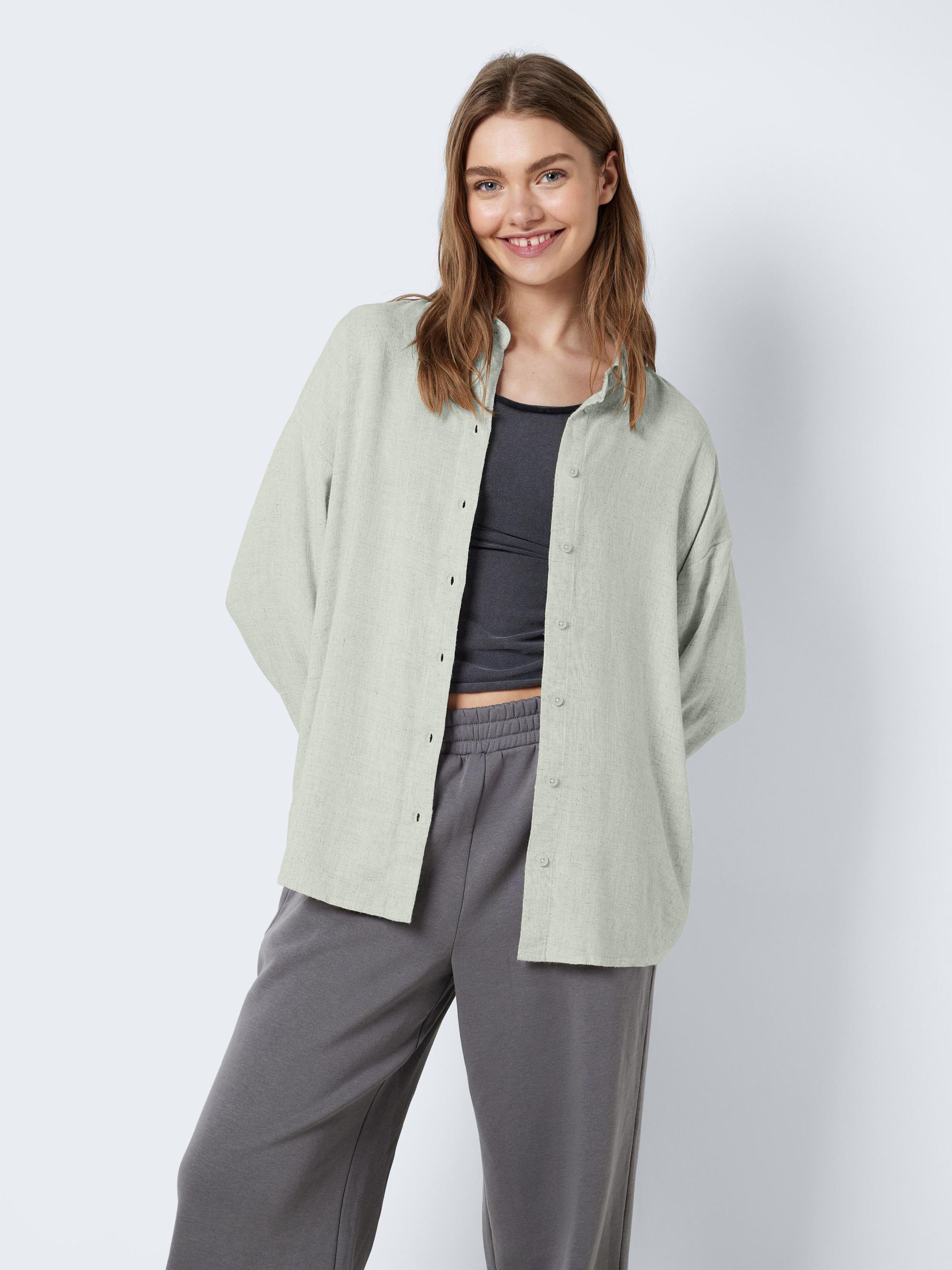 LOOSE FIT OVERHEMD Grijs NOISY MAY