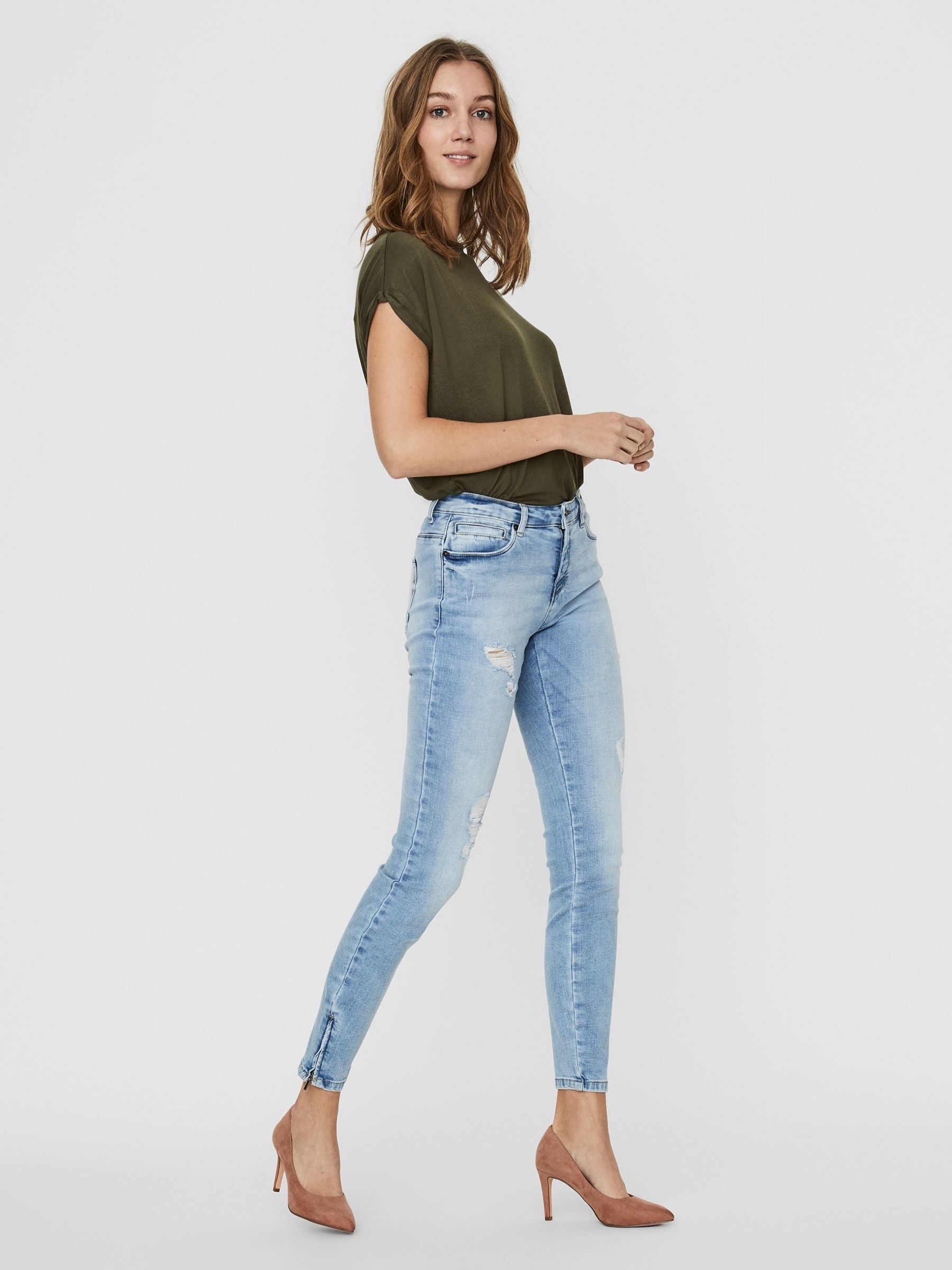 Noisy may cheap ankle zip jeans