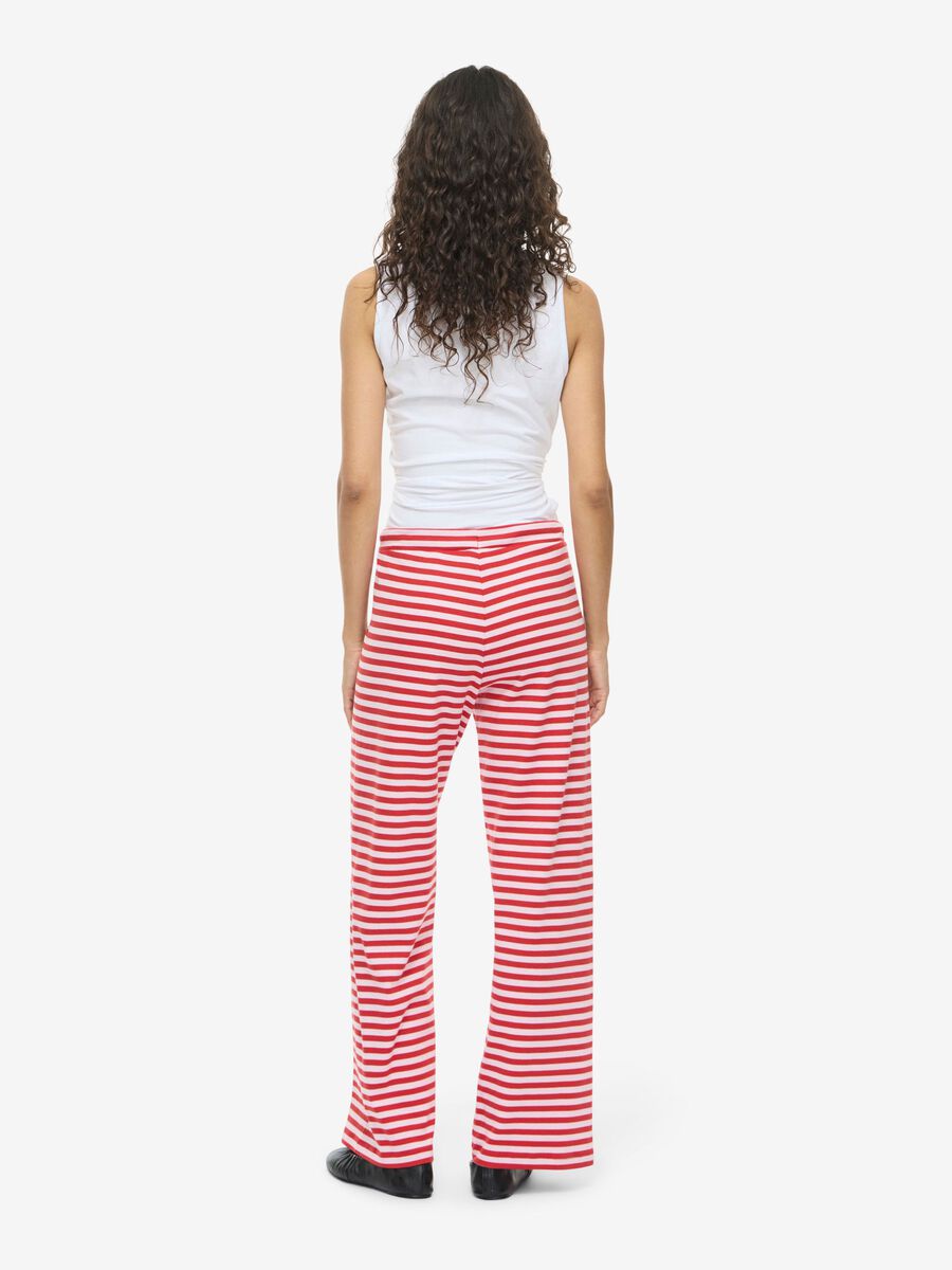 Carousel image - NMSTORMI  WIDE-LEG TROUSERS, Goji Berry | 4