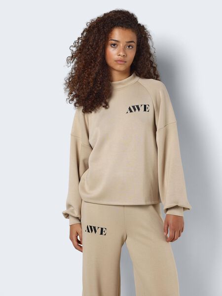 Noisy May HIGH NECK SWEATSHIRT, White Pepper, highres - 27030518_WhitePepper_1125568_007.jpg