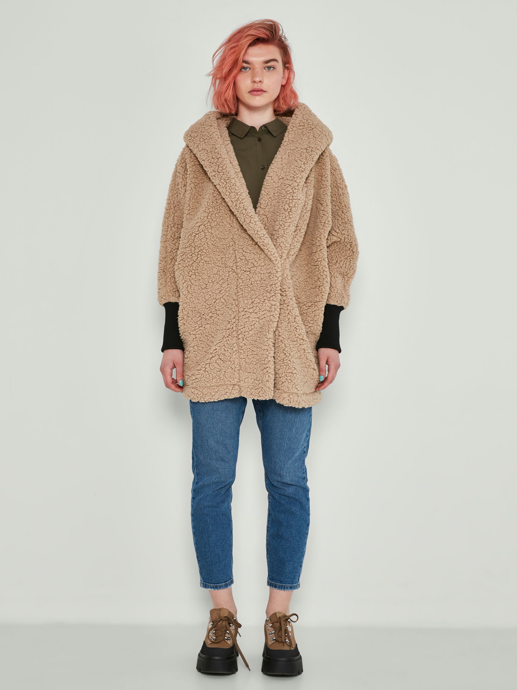 Noisy may draw cord cheap teddy coat