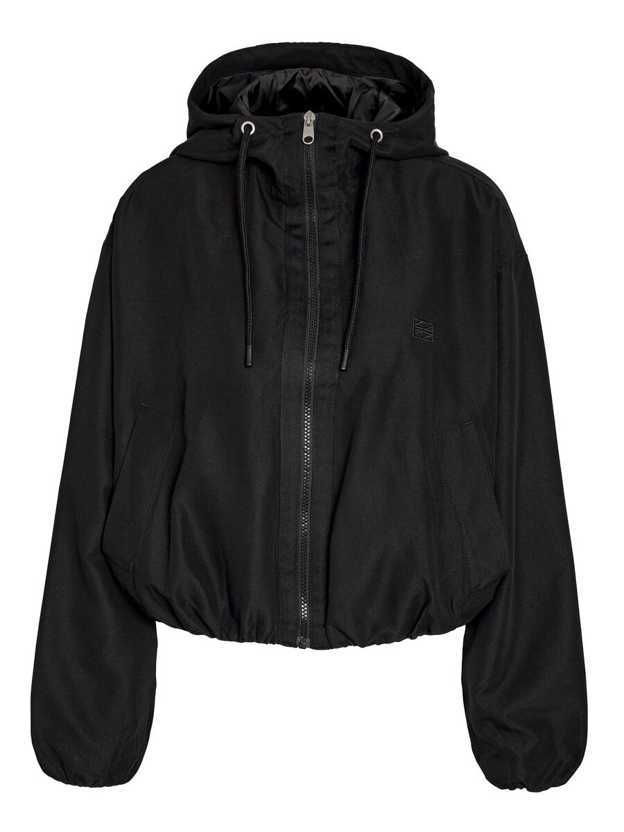 Carousel image - NMELINA  HOODED JACKET, Black | 2