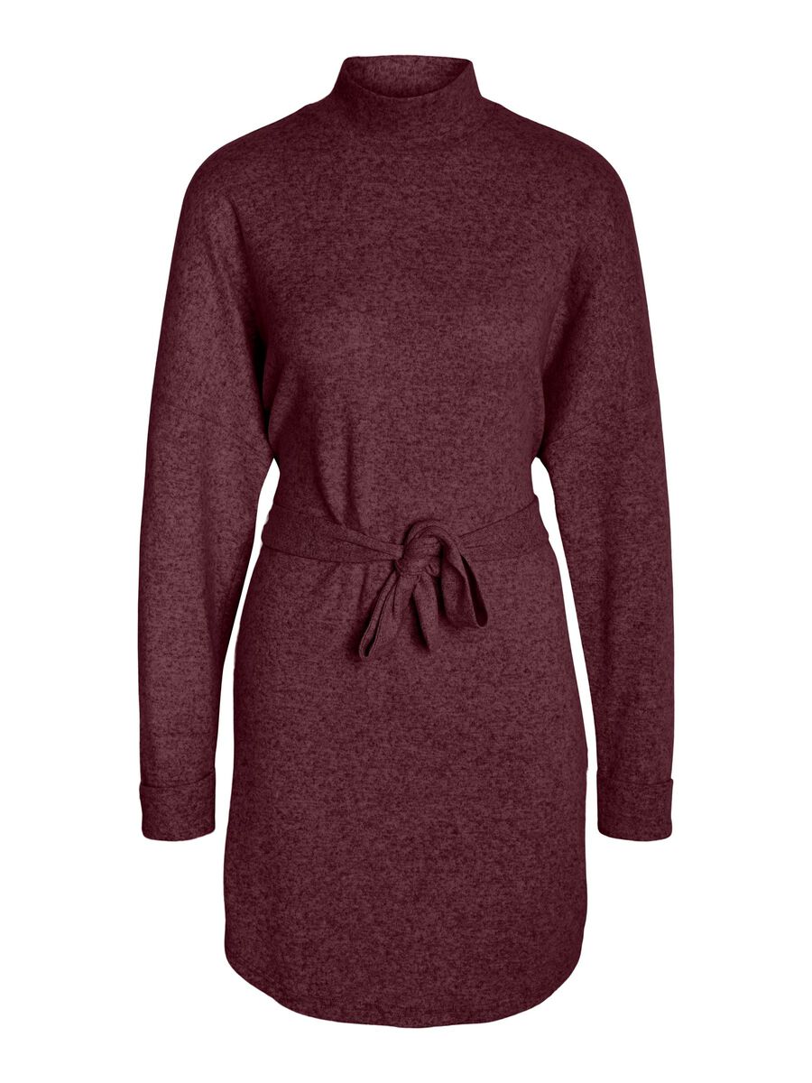 Carousel image - CURVE KNITTED MINI DRESS, Windsor Wine | 1