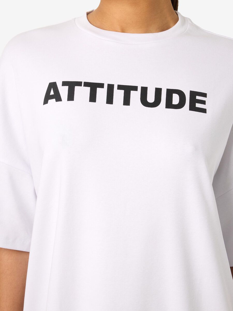 Carousel image - MED TRYCK OVERSIZED T-SHIRT, Bright White | 5