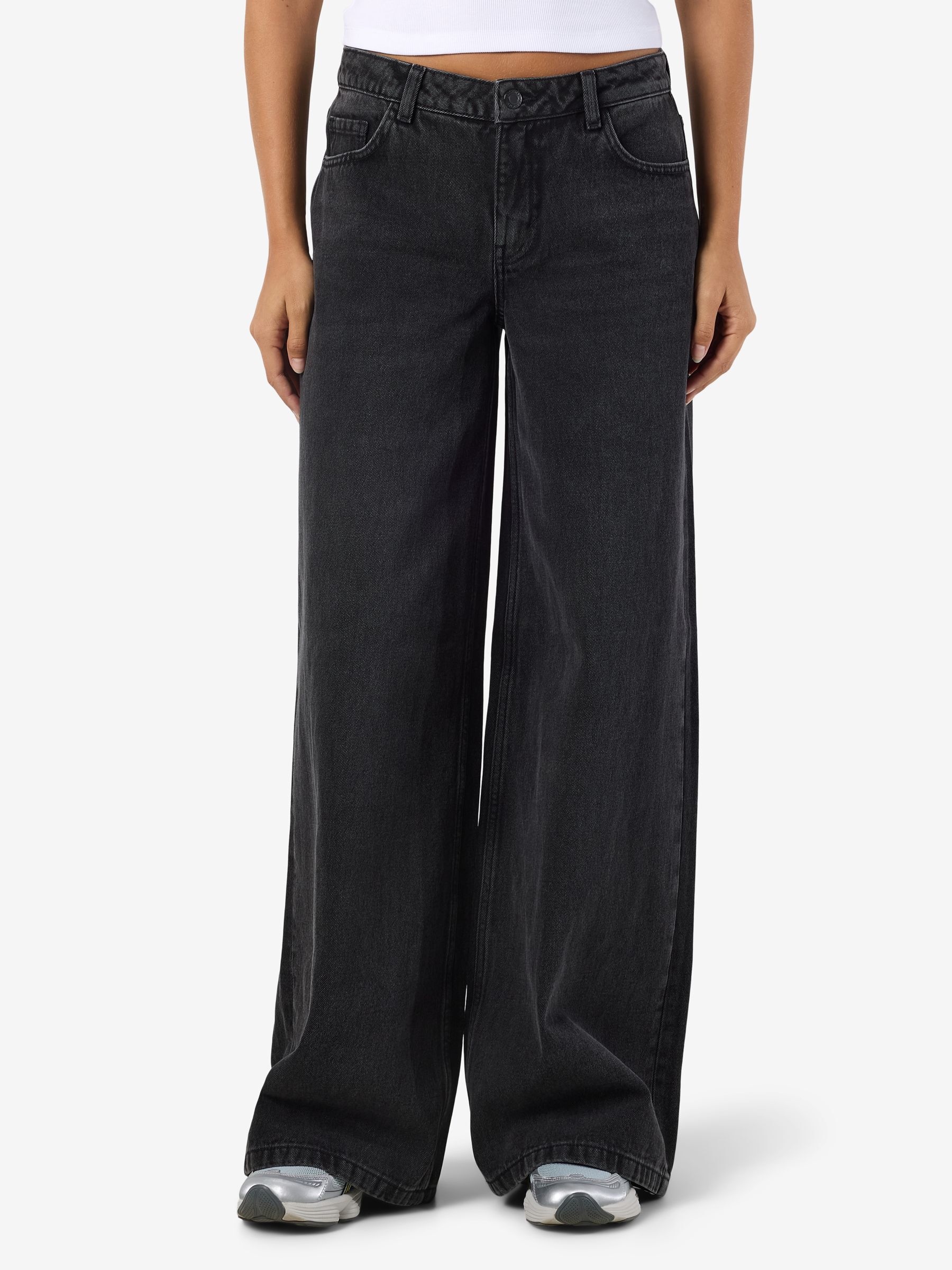 NMKETTIE WIDE FIT JEANS | Zwart | NOISY MAY®