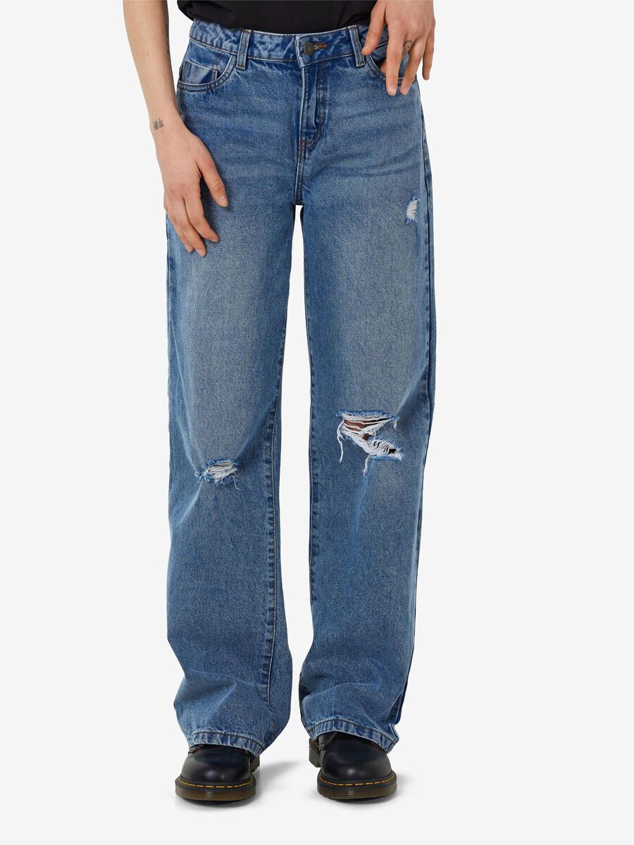 Noisy May NMAMANDA WIDE LEG JEANS, Light Blue Denim, highres - 27018105_LightBlueDenim_003.jpg