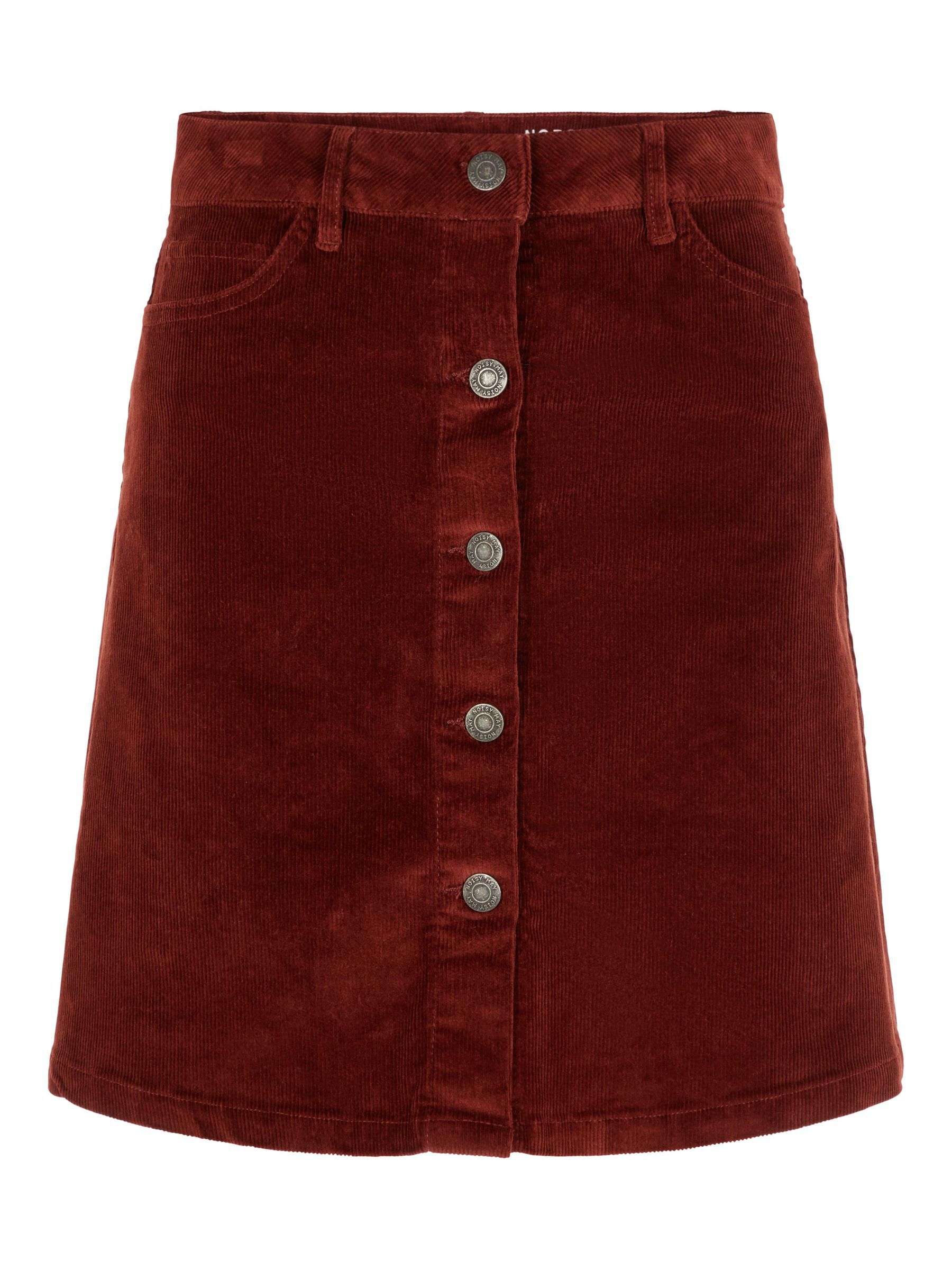 Red brown corduroy skirt cheap