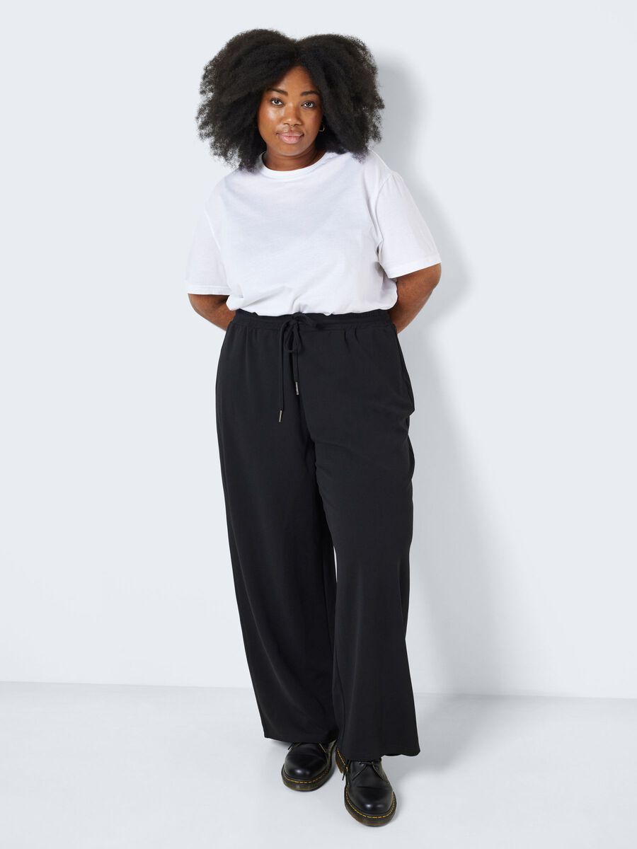 Noisy May CURVE LOOSE FIT TROUSERS, Black, highres - 27025539_Black_004.jpg
