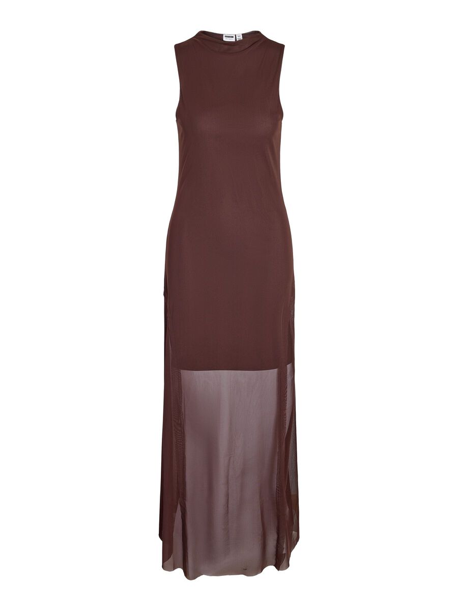 Carousel image 2 NMMARIKA MAXI MESH SLEEVELESS DRESS, Coffee Bean