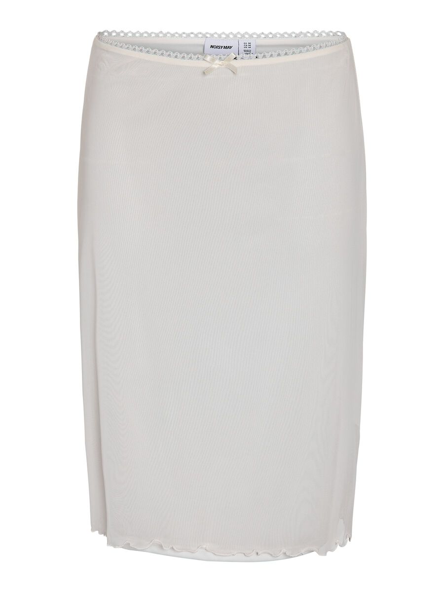 Carousel image 1 NMJUDITH MESH MIDI SKIRT, Cloud Dancer