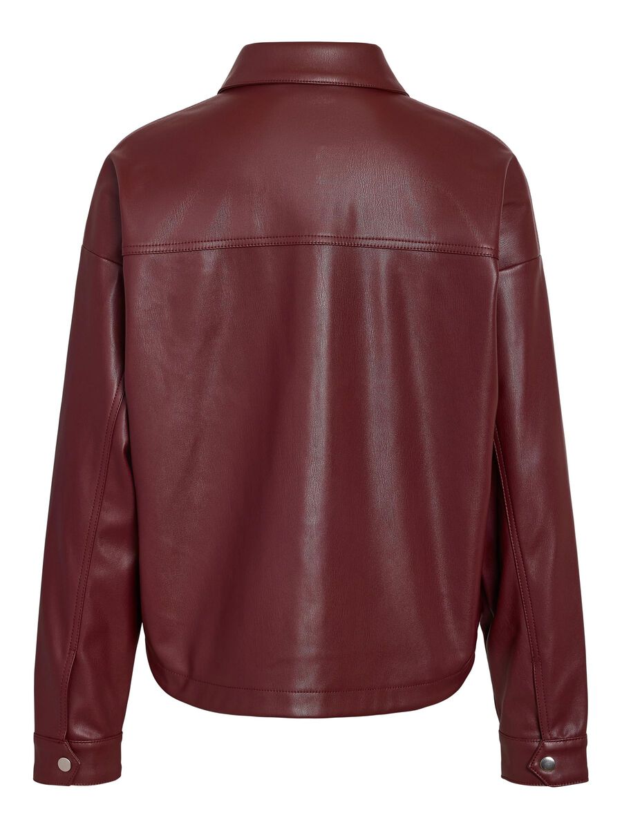 Carousel image - FAUX LEATHER JACKET, Windsor Wine | 7