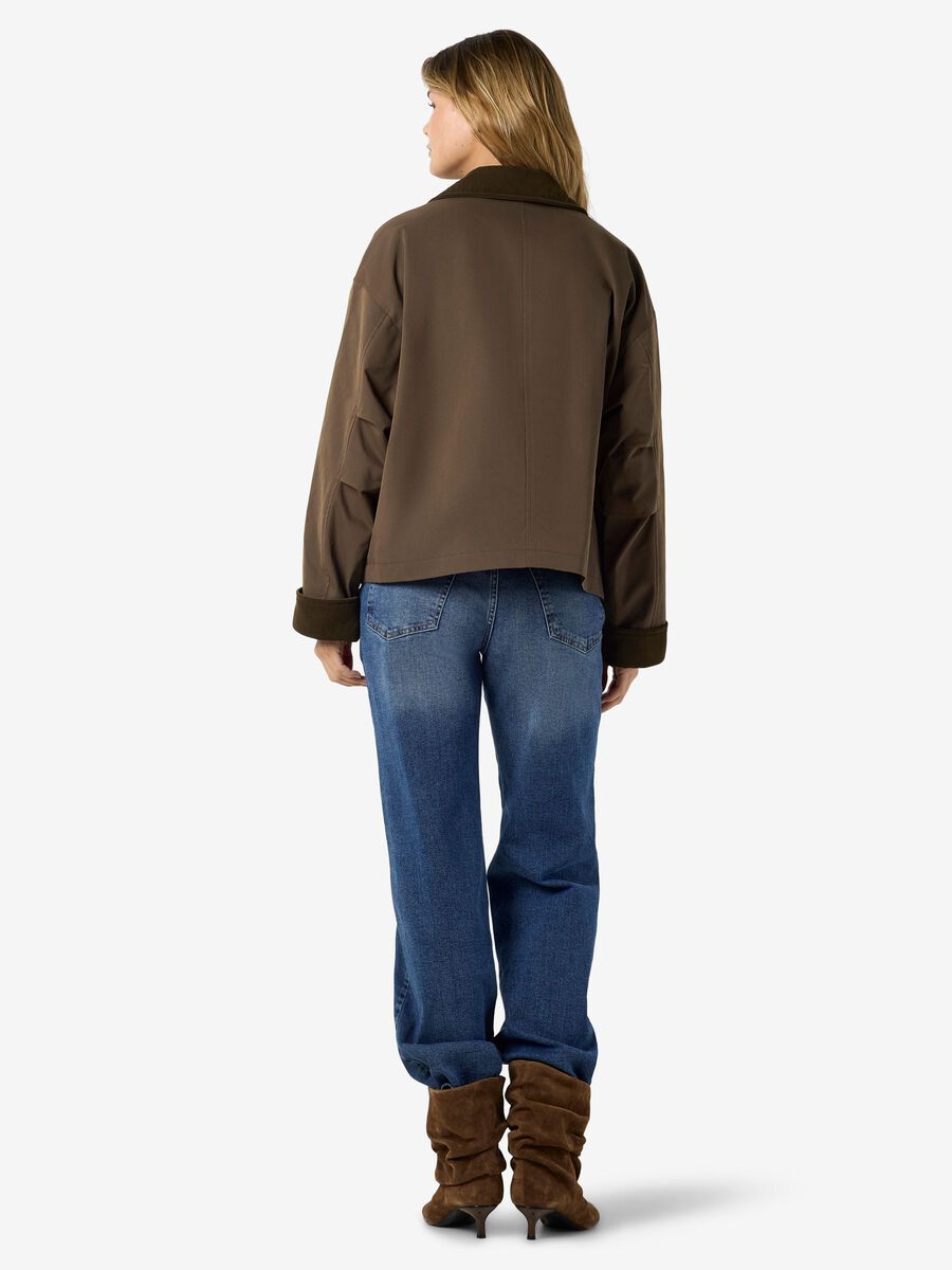 Carousel image 3 SHORT JACKET, Chocolate Brown