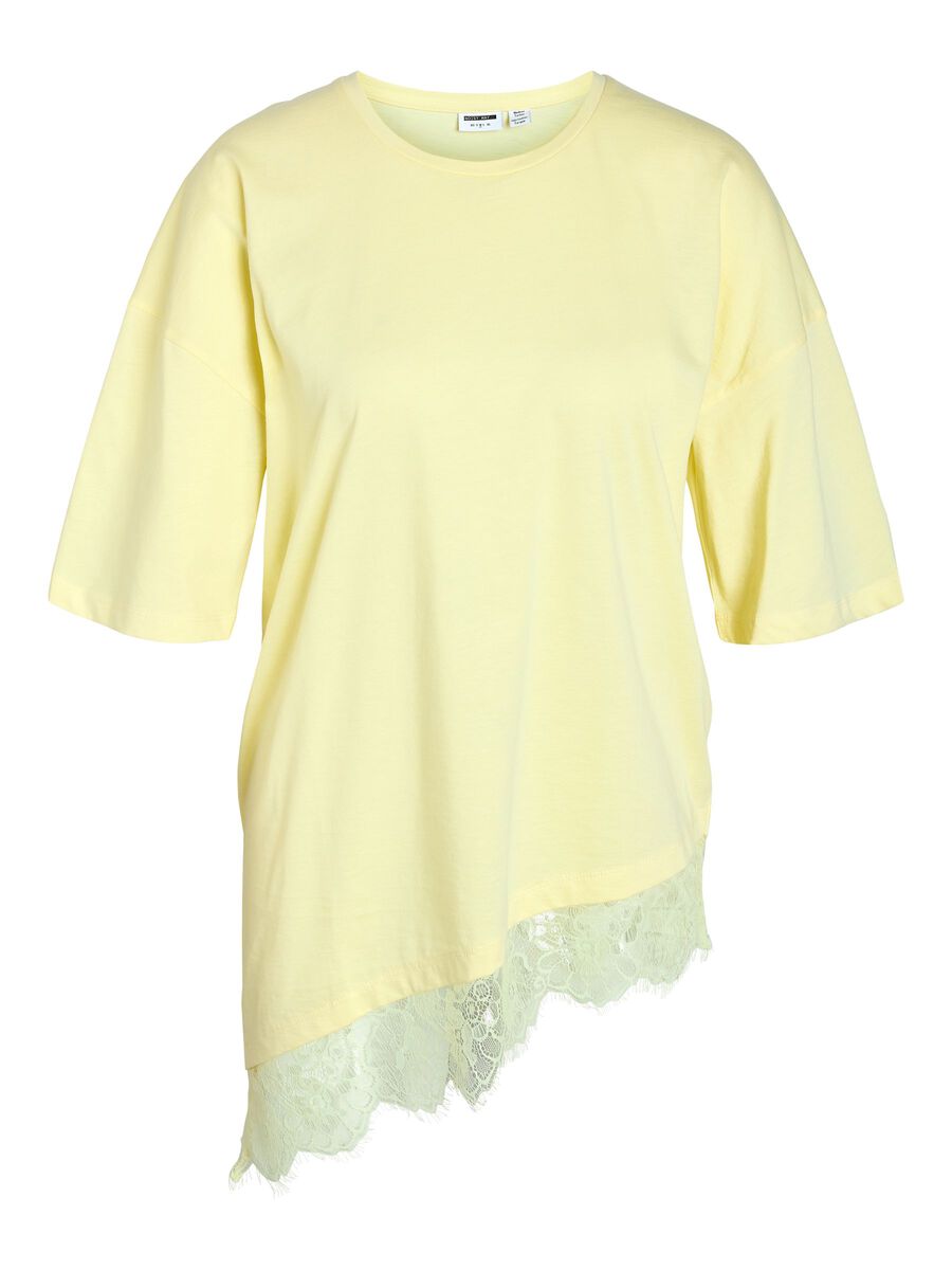 Carousel image - LACE DETAILED T-SHIRT, French Vanilla | 2