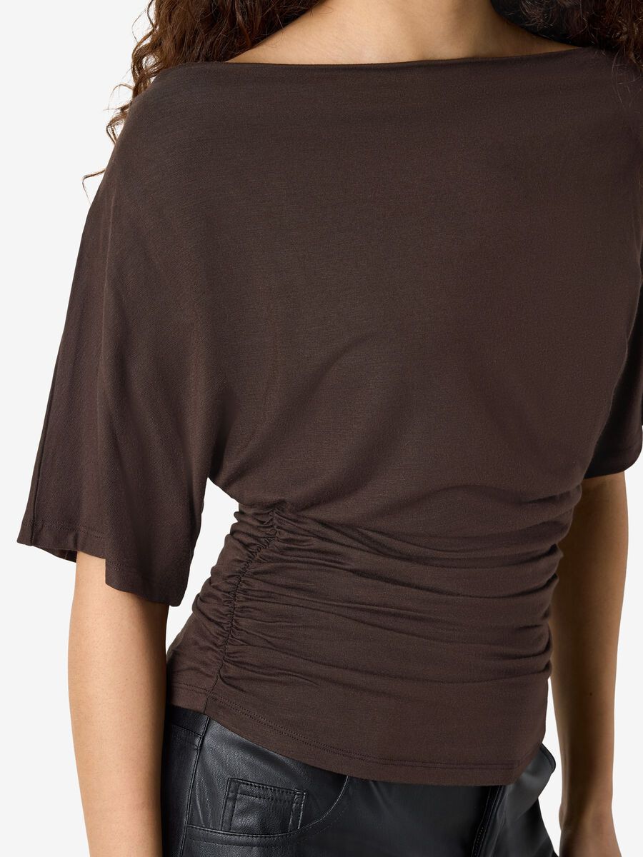 Carousel image - NMJUNE ONE-SHOULDER TOP, Chocolate Brown | 6