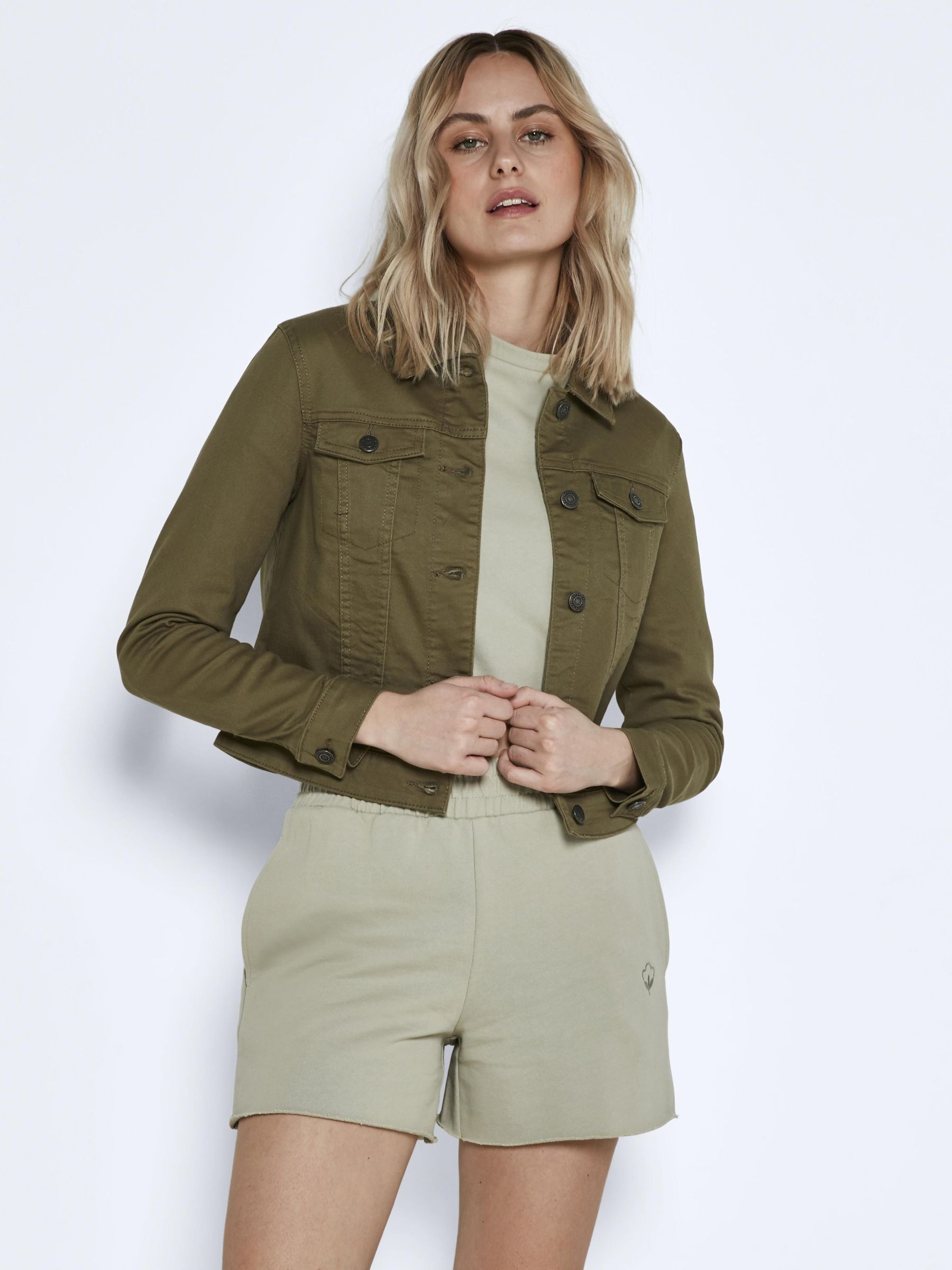 Short waist denim jacket hot sale