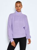 Noisy May HIGH NECK KNITTED PULLOVER, Purple Rose, highres - 27017053_PurpleRose_003.jpg