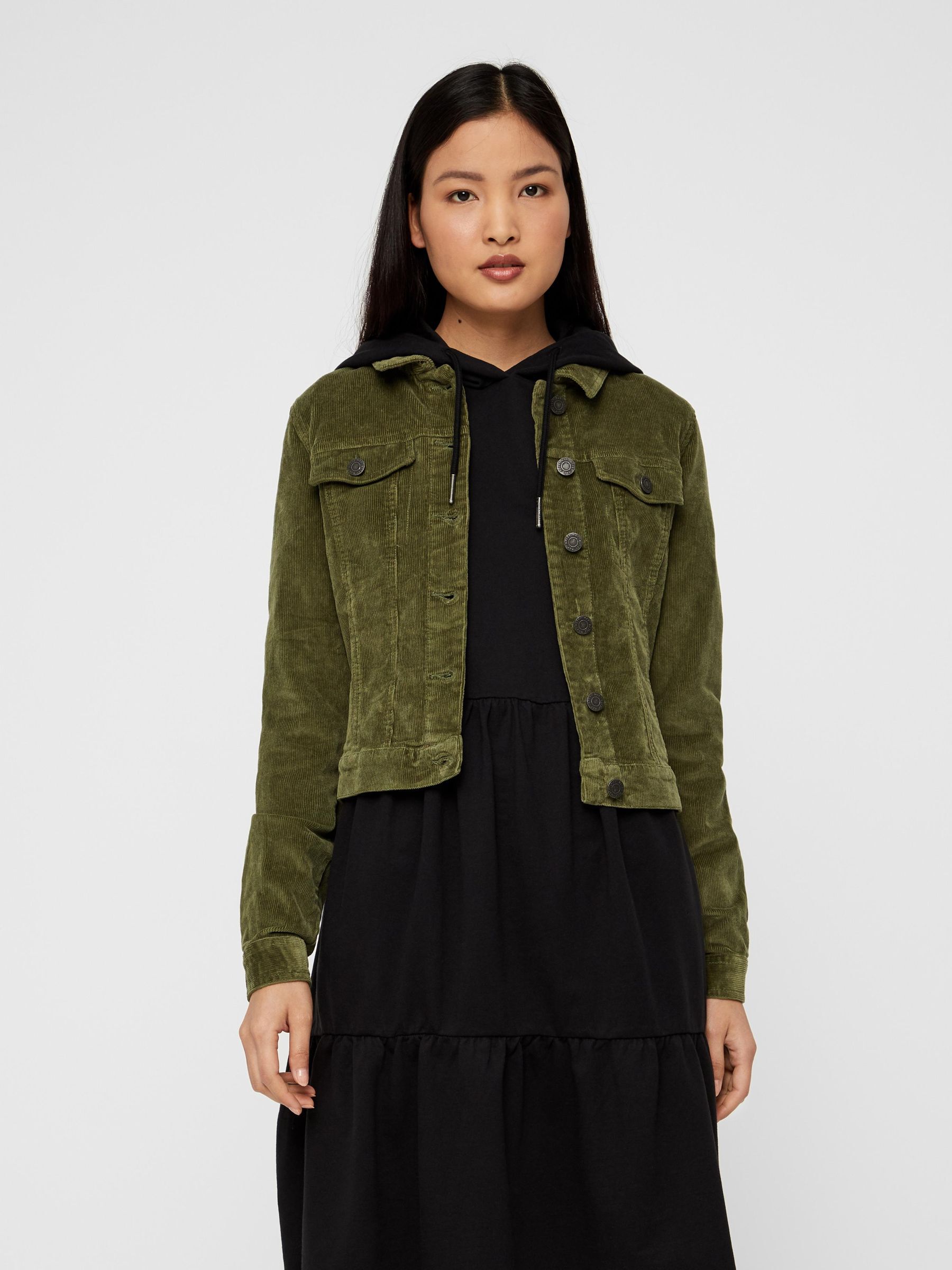 Corduroy skirt noisy may top