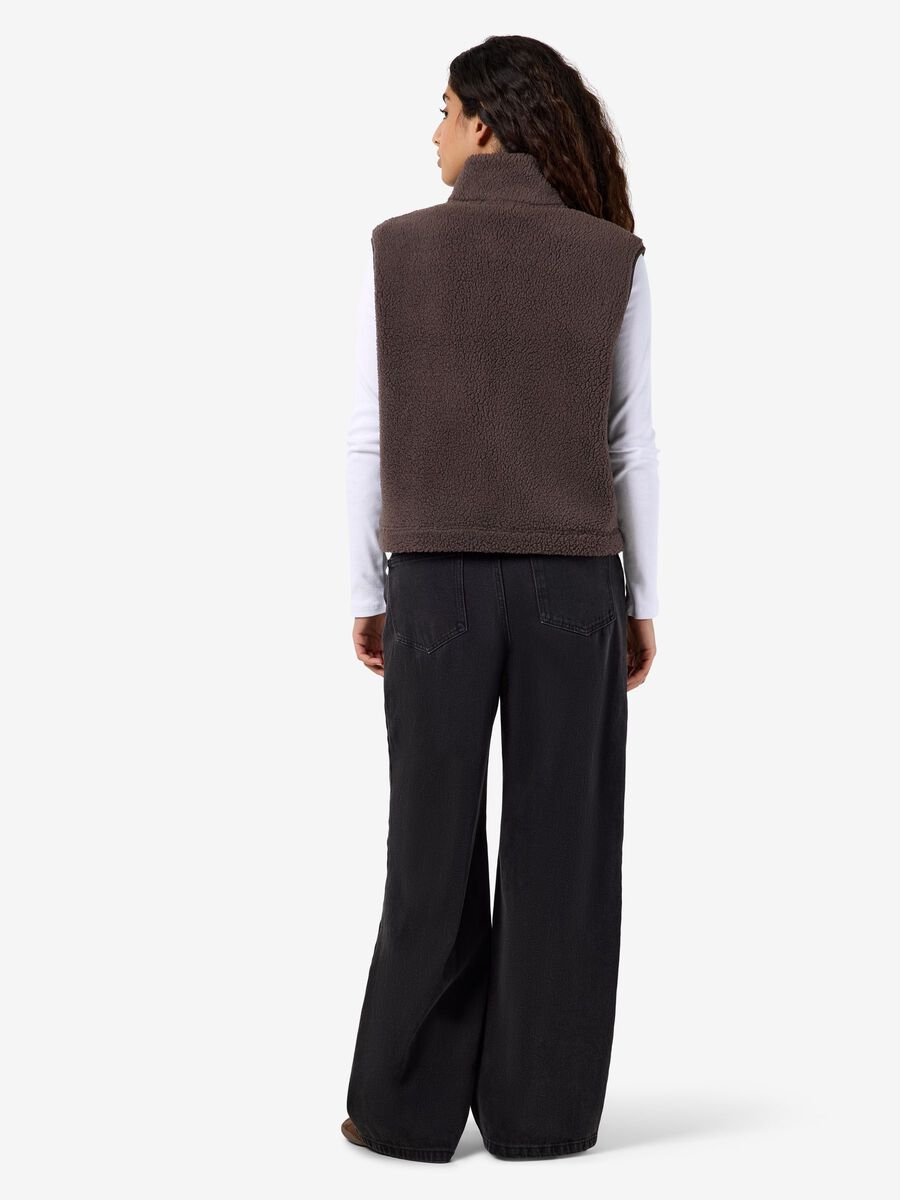 Carousel image 3 NMMASEY TEDDY GILET, Chocolate Brown