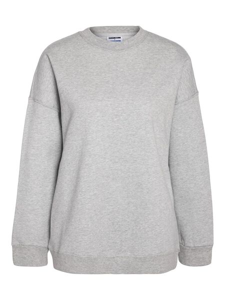 Noisy May RAS-DU-COU SWEAT-SHIRT, Light Grey Melange, highres - 27025350_LightGreyMelange_1028295_001.jpg