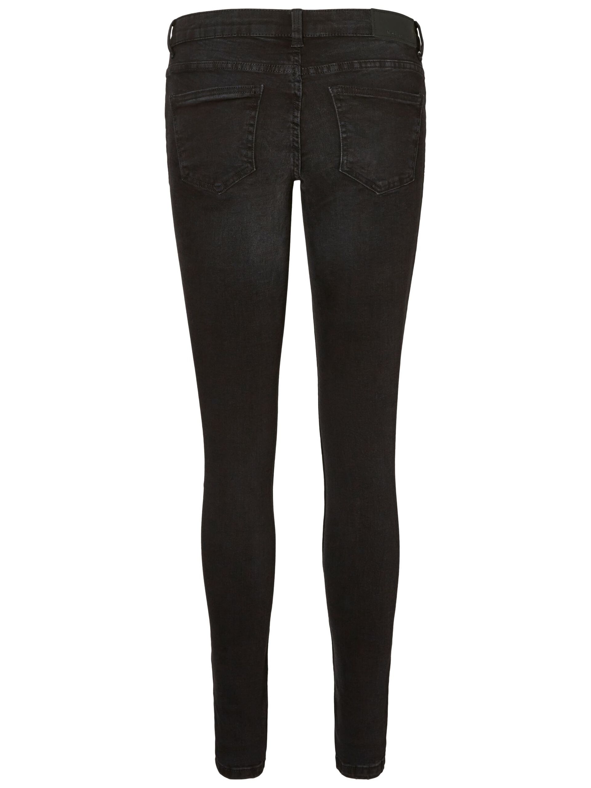 Carousel image - NMEVE LOW WAIST SKINNY FIT JEANS, Black | 7