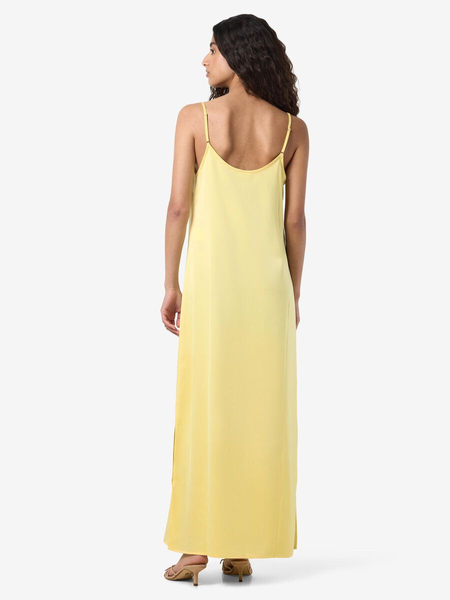 Carousel image - SATIN SLIP DRESS, French Vanilla | 3