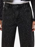 Product image thumbnail - RHINESTONE JEANS, Black Denim | 5