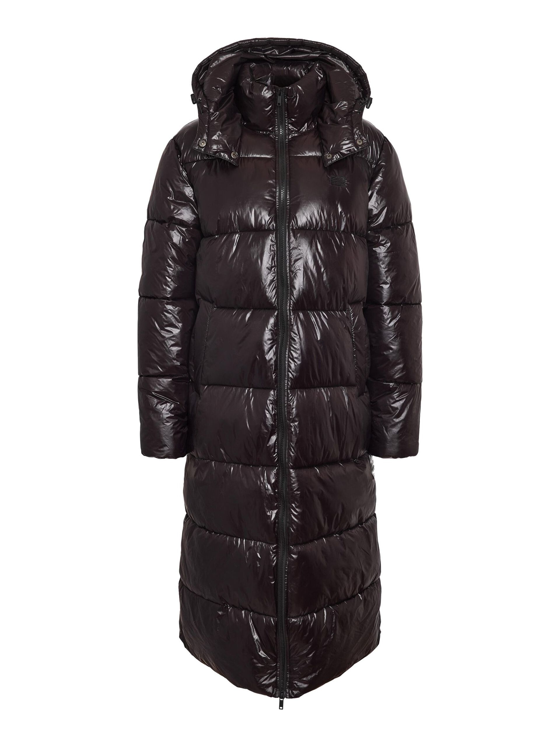 Carousel image - LONGLINE PUFFERMANTEL, Black | 3