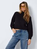 Noisy May HIGH NECK KNITTED PULLOVER, Black, highres - 27022274_Black_003.jpg