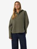 Product image thumbnail - NMCOZY FLEECE MED HALV GLIDELÅS, Kalamata | 1