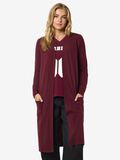 Product image thumbnail - LONG OPEN CARDIGAN, Windsor Wine | 1
