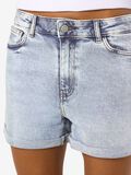 Product image thumbnail - HIGH-WAISTED DENIM SHORTS, Light Blue Denim | 5