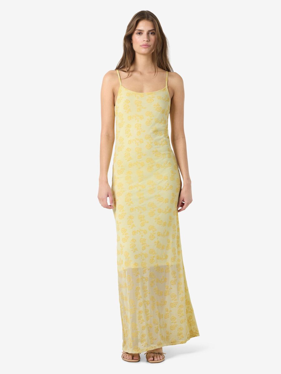 Product tile image - NMLOUISE MESH MAXI JURK, French Vanilla | 27037330_FrenchVanilla_1260563