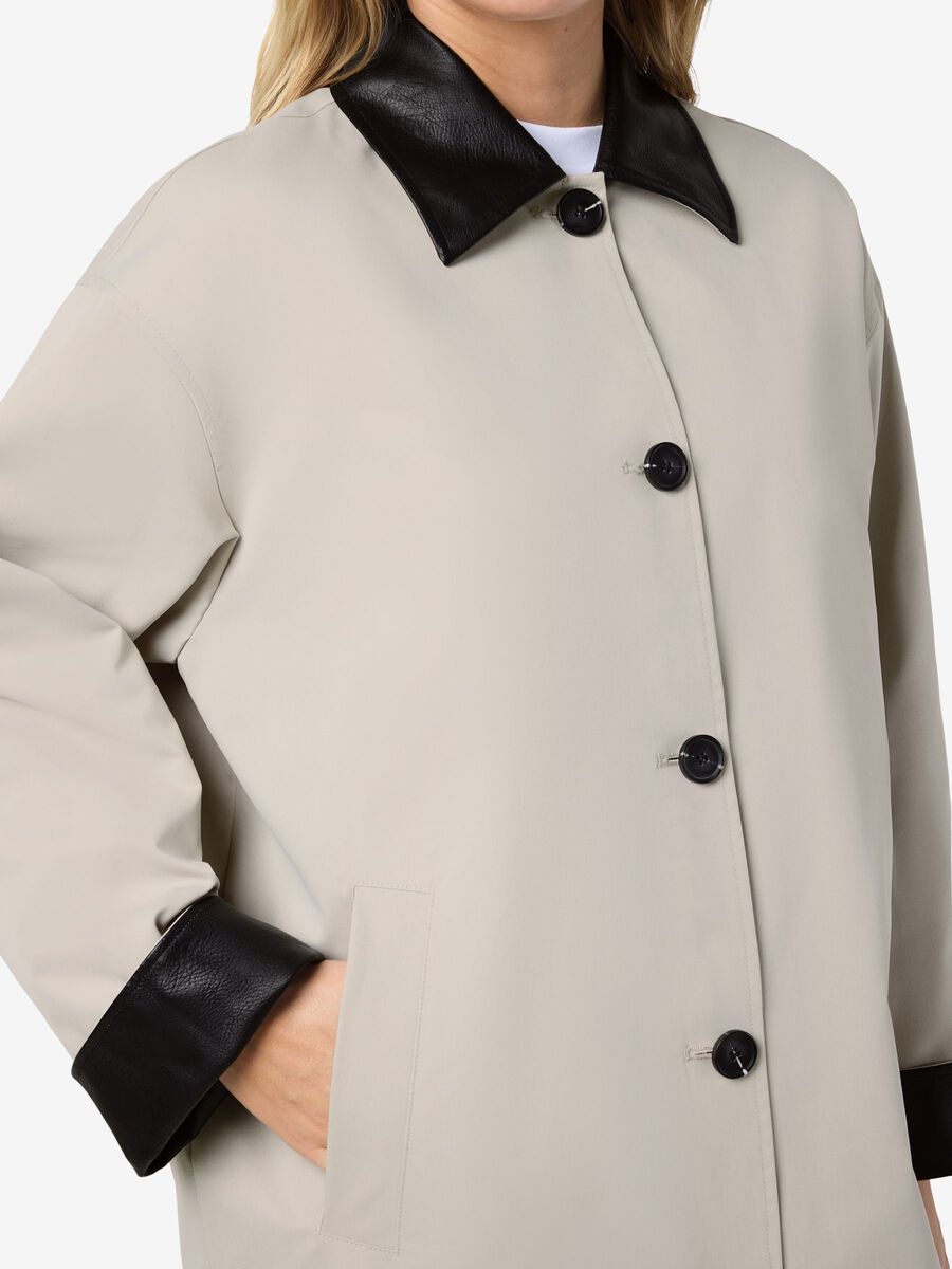Carousel image - STATEMENT LONG COAT, Silver Lining | 5