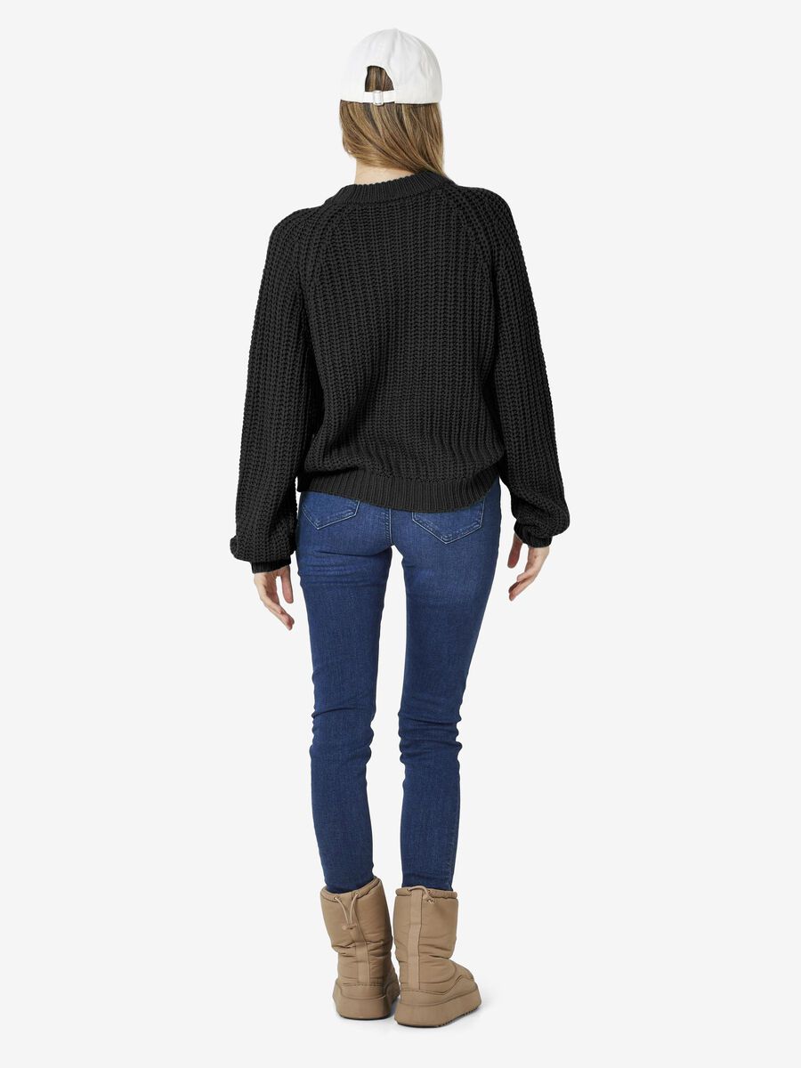 Carousel image - KNITTED CARDIGAN, Black | 2
