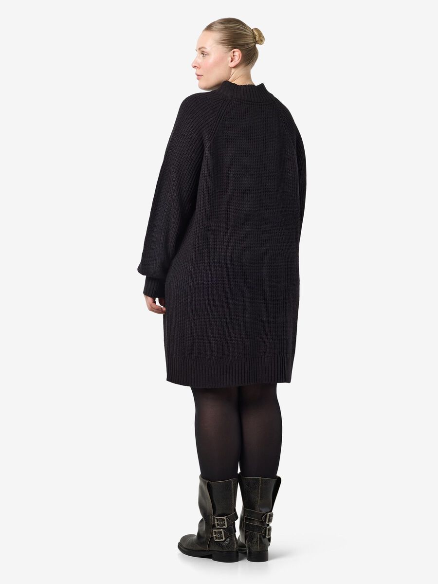 Carousel image - CURVE MINI LENGTH JUMPER DRESS, Black | 2