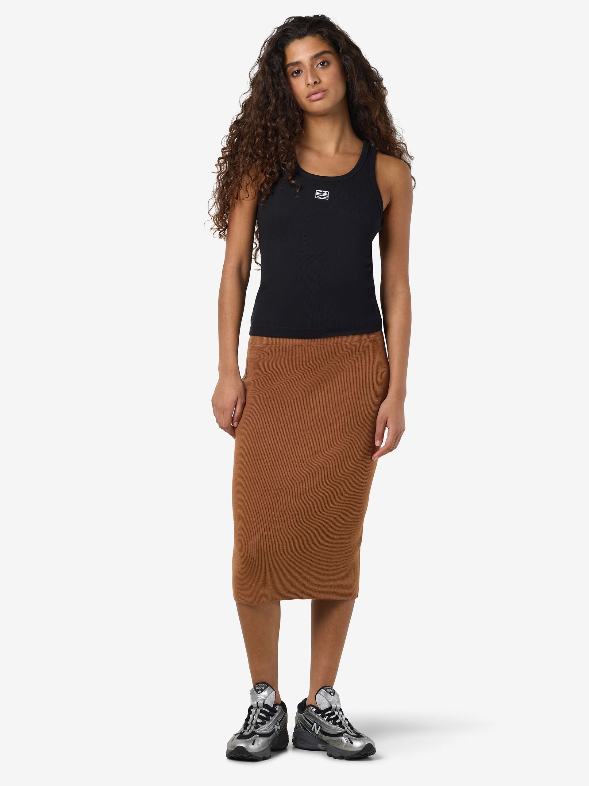 Carousel image - KNITTED MIDI SKIRT, Argan Oil | 4