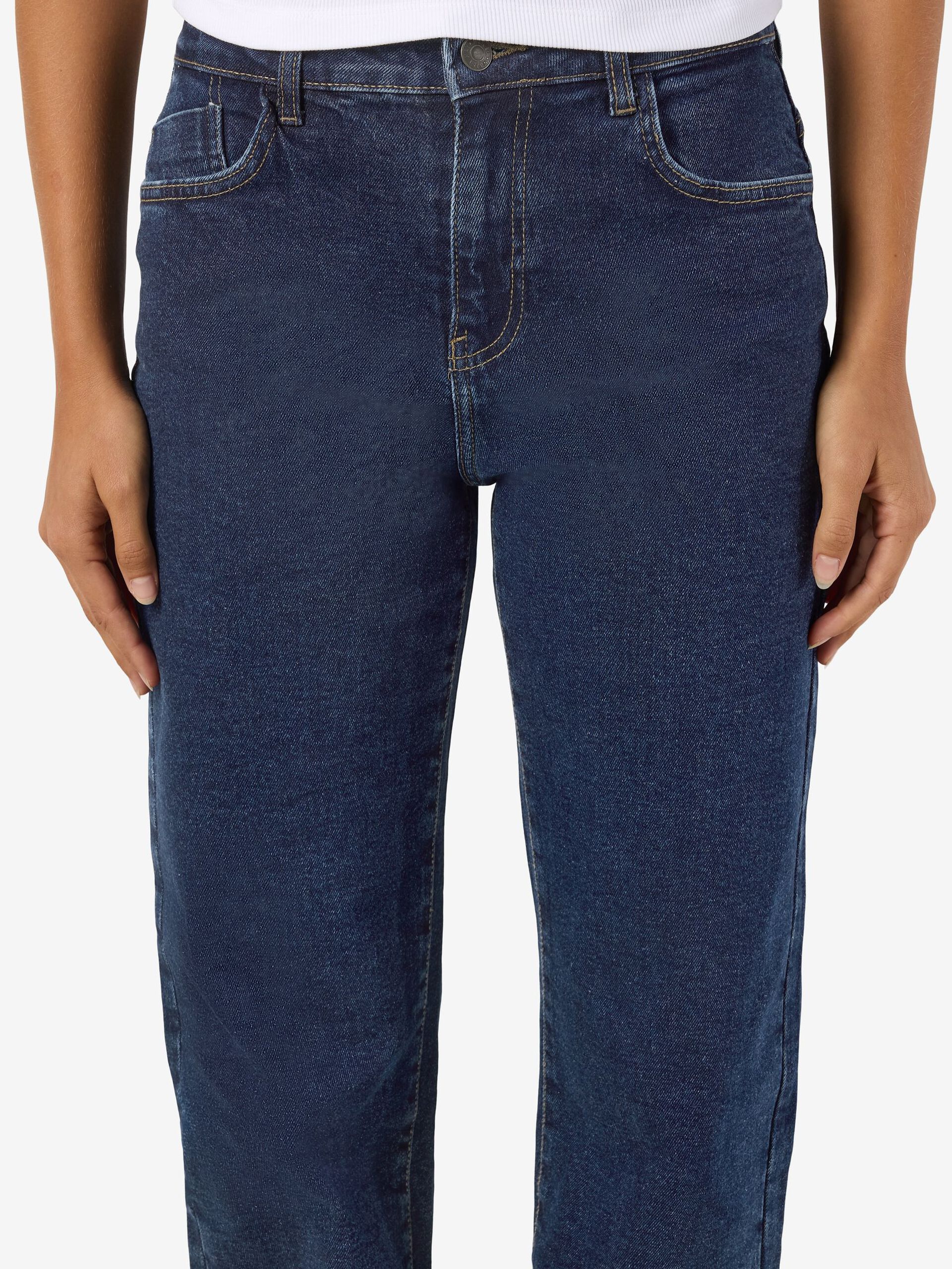 Carousel image - NMYOLANDA JEANSY O REGULARNYM FASONIE, Dark Blue Denim | 6