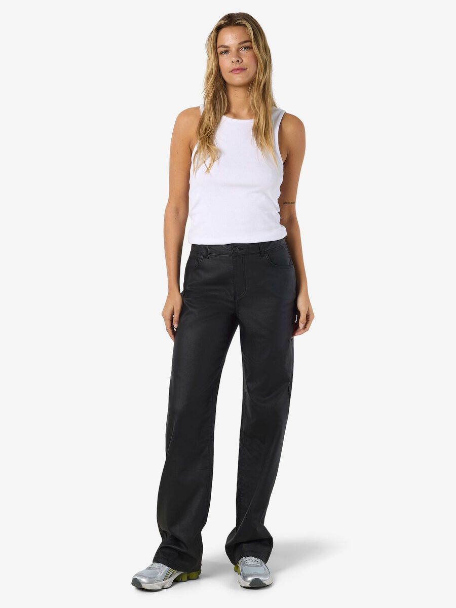 Product carousel image - NMYOLANDA STRAIGHT FIT JEANS, Black | 2