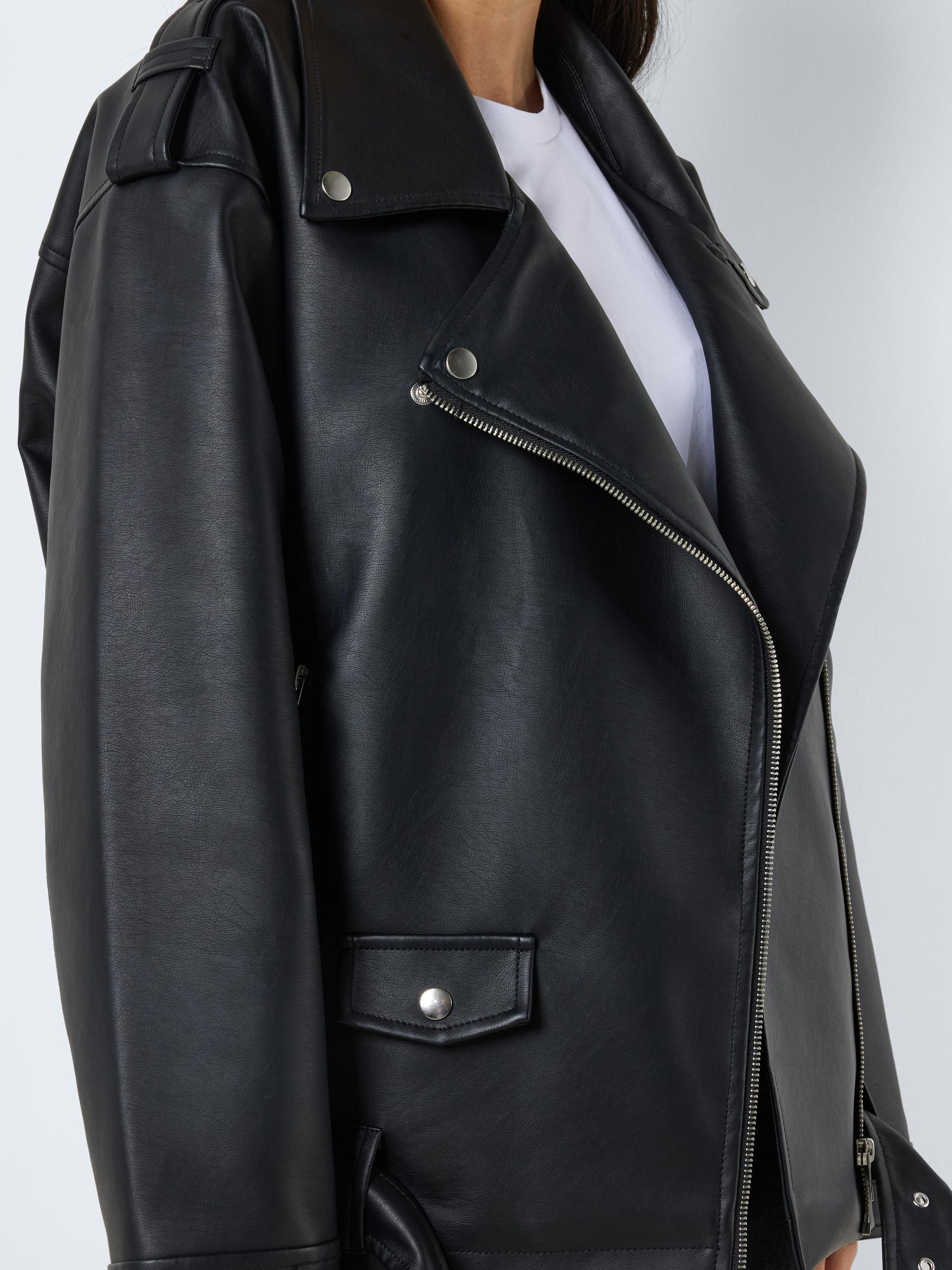 Noisy may faux leather jacket hotsell