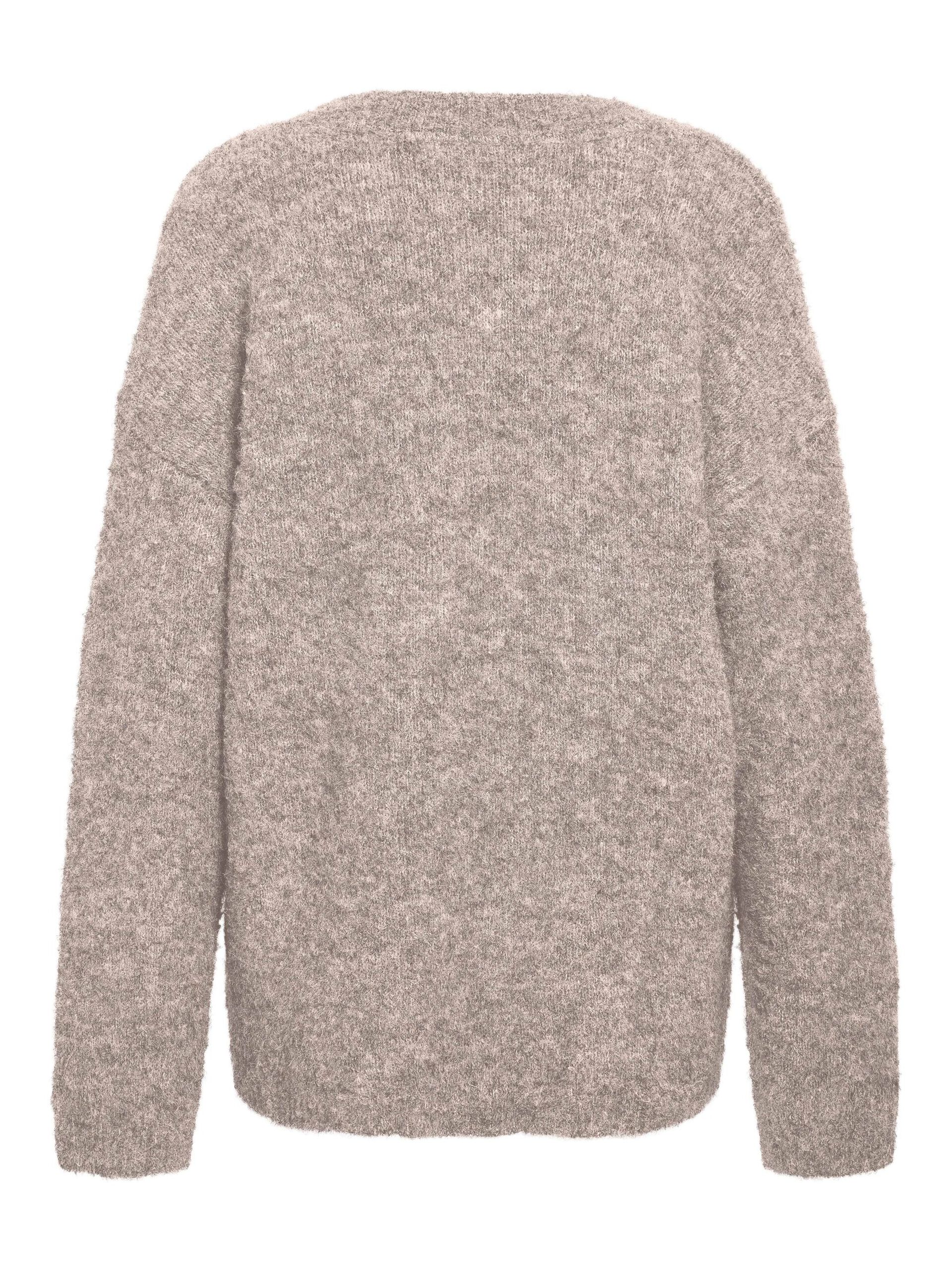 Carousel image - EN MAILLE CARDIGAN, Silver Mink | 7