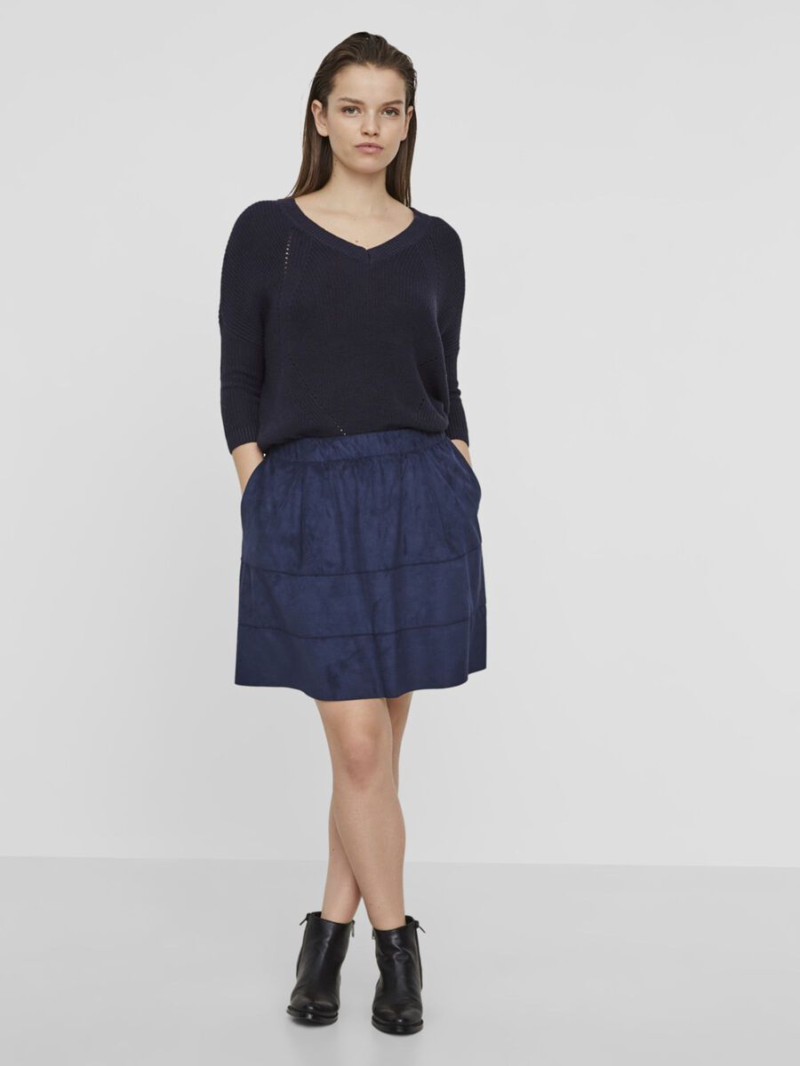 Noisy May FAUX SUEDE SKIRT, Dress Blues, highres - 27002704_DressBlues_007.jpg