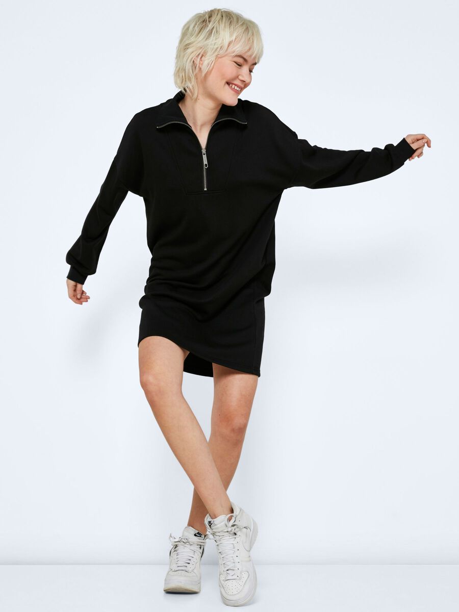 Noisy May SHORT SWEAT DRESS, Black, highres - 27019690_Black_007.jpg