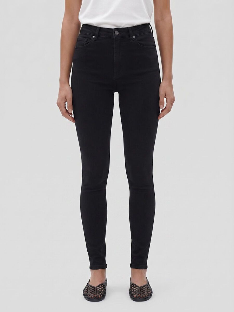 Product tile image - NMELLA SKINNY FIT JEANS, Black | 27000768_Black