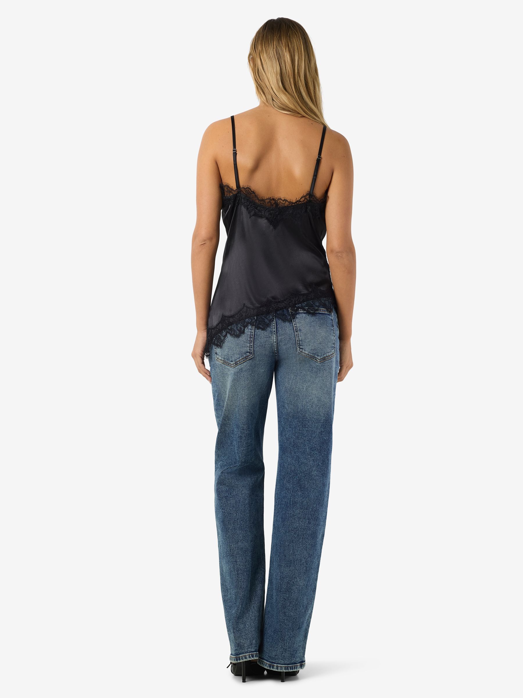 SATIN CAMISOLE | Black | NOISY MAY®