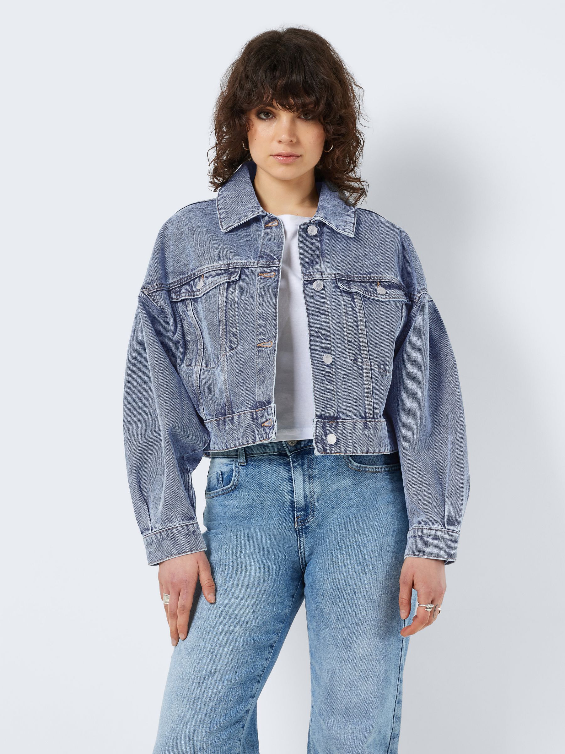 RELAXED FIT DENIM JACKET Blue NOISY MAY